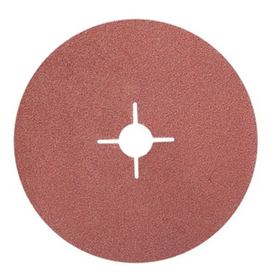 Популярный фибровый диск диаметром 125 мм для общего шлифования металлов